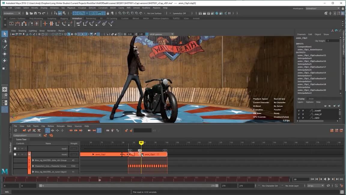 Autodesk Maya 2020.4 WIN MAC – 游戏产业应用最广的CG动画软体