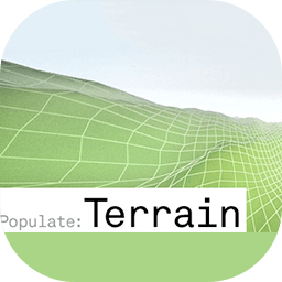 Populate Terrain V1.86 & Panel V0.88 – 3DS MAX 2010-2019 下创建优化表面地形轮廓插件