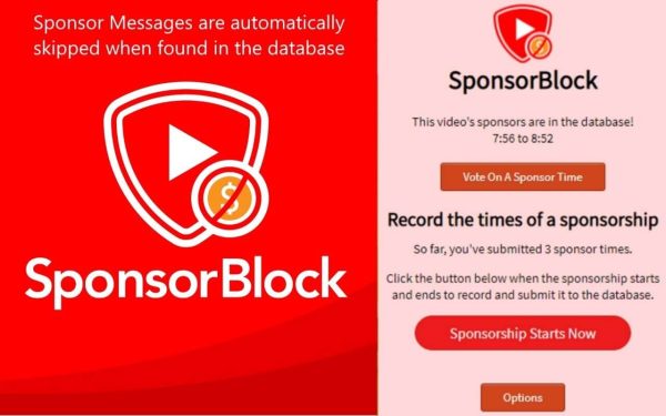YouTube广告拦截插件 SponsorBlock for YouTube 4.1.3